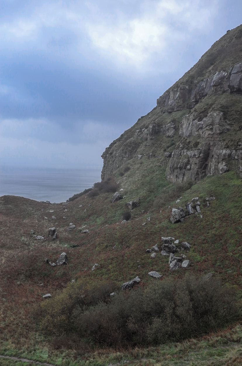 The descent to Ravenscar rocks and beach